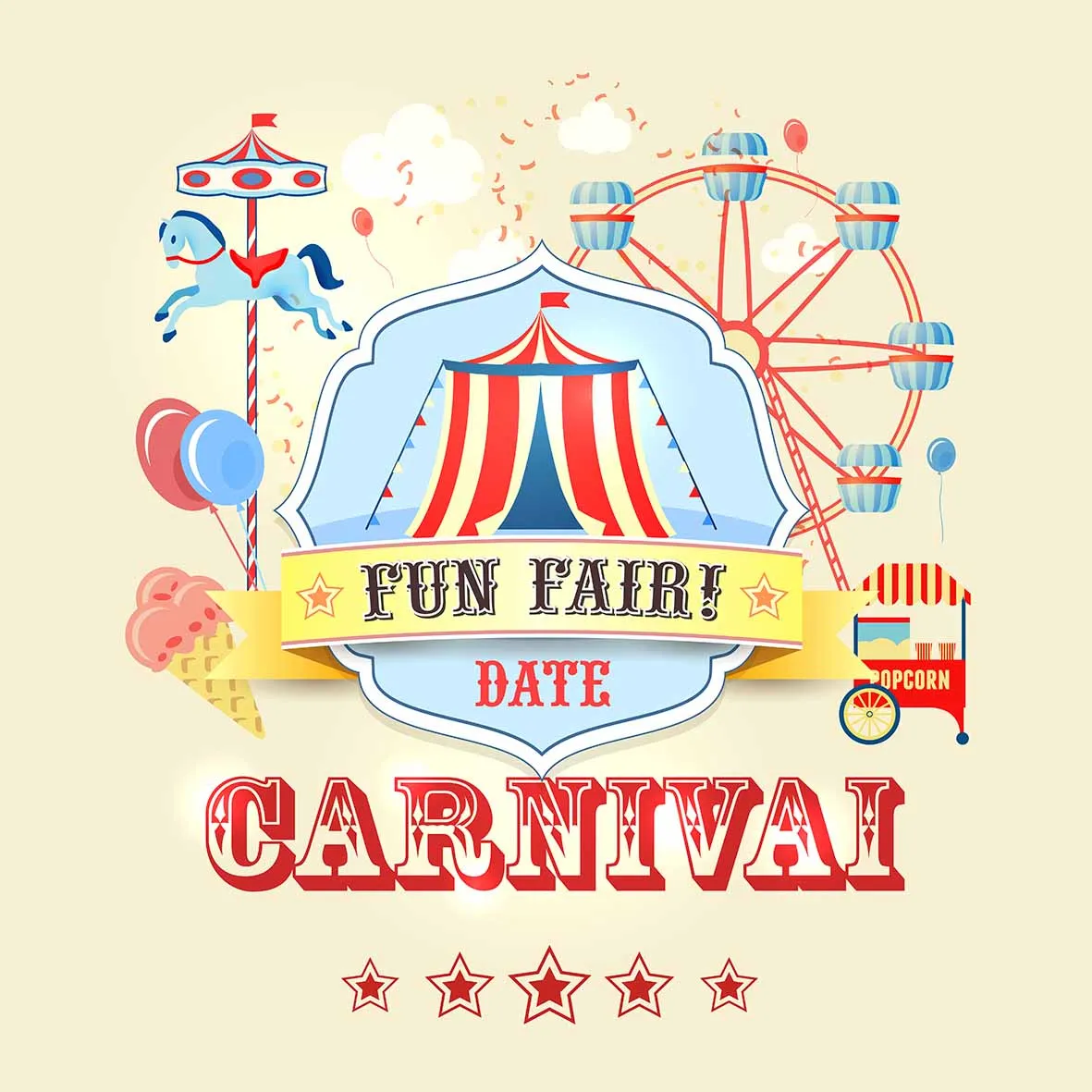 Фоны для фотосъемки Allenjoy цирк день рождения фон игровая площадка звезды