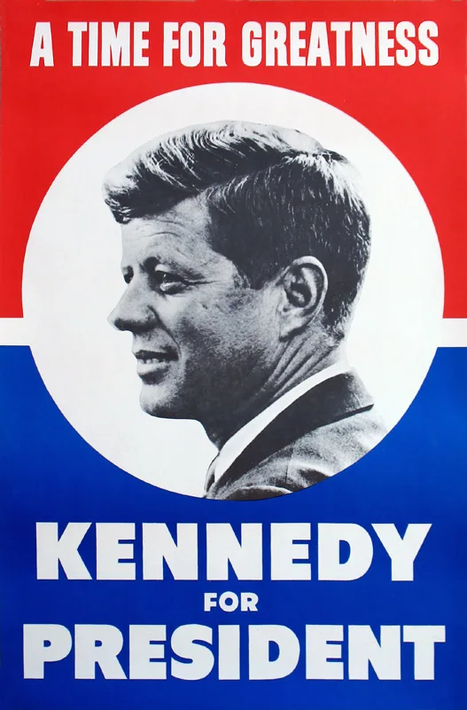 Газета сенатора Hohn F.Kennedy Ретро Винтажный Классический постер Картина на холсте