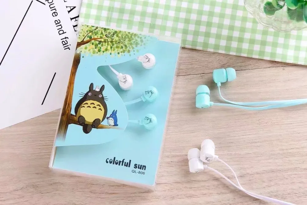 2 предмета/партия милый прекрасный мультфильм Тоторо конфеты Цвет 3.5 мм вкладыши