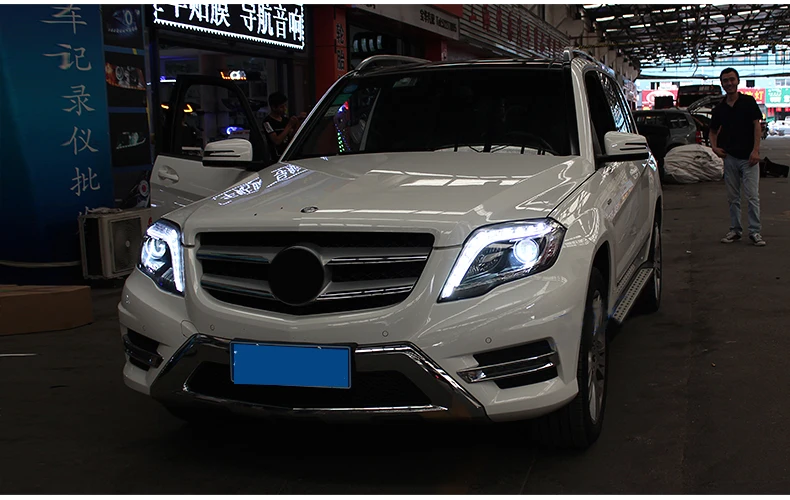 Car headlight For GLK headlights 2013- GLK 250 300 led headlight Head Lamp led drl projector headlight H7 hid Bi-Xenon Lens