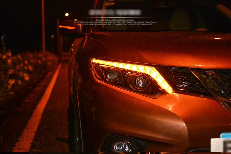 Ownsun Eagle Eyes светодиодный проектор линзы фары для Nissan X-Trail
