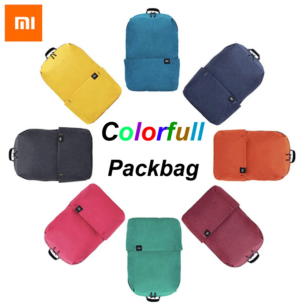 Новинка 2019 цветной мини рюкзак Xiaomi 8 видов цветов уровень 4 Водонепроницаемый
