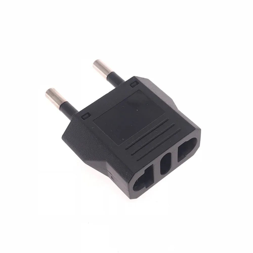 1 шт. 2Pin штепсельная вилка США в ЕС адаптер питания белый дорожный настенное