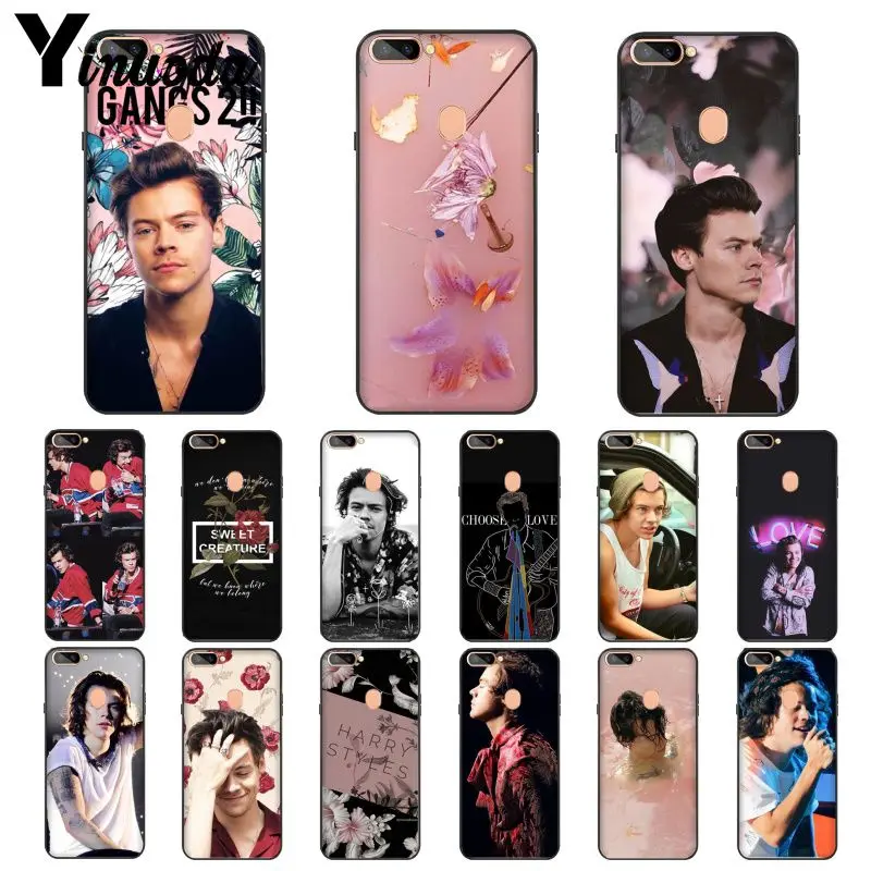 Yinuoda One Direction Tattoos Гарри черный мягкий чехол для телефона OPPO R11S Plus R15 Nornal Mirror Dream R9 |