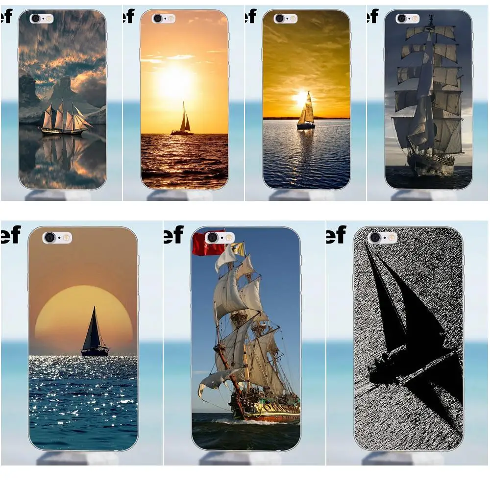 Suef для iPhone X 4 4S 5 5S 5C SE 6 6S 7 8 Plus Samsung Galaxy A3 A5 J1 J3 J5 J7 2016 2017 TPU чехлы телефонов Moon Sailing