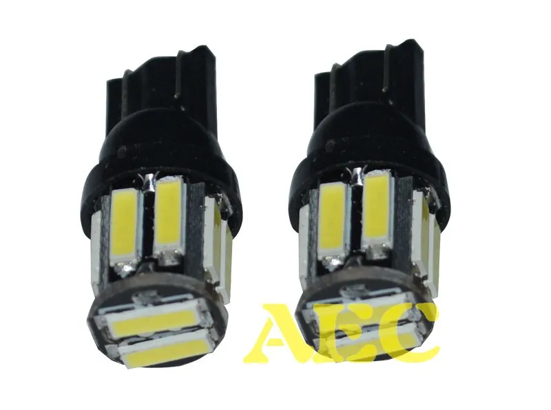 10 шт. Автомобильный светодиодный T10 SMD 7020 светодиодов 7014 клиновой замена лампы