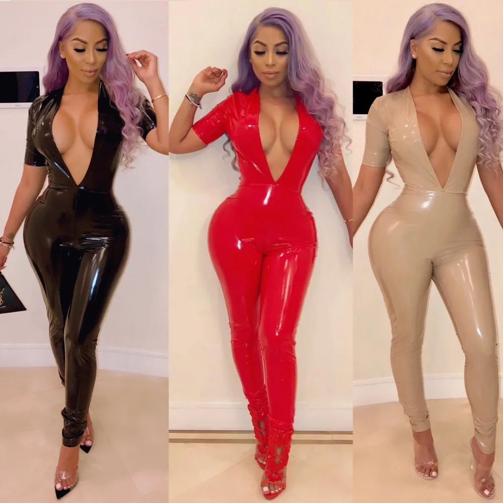 2018 Для женщин пикантные новые модные комбинезоны с разрезом под горло зимние