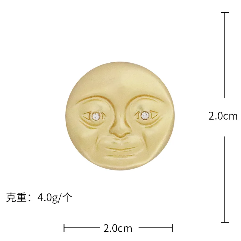 SMTNEK New Funny Face Stud Earrings Women Fashion Personality :0 | Украшения и аксессуары