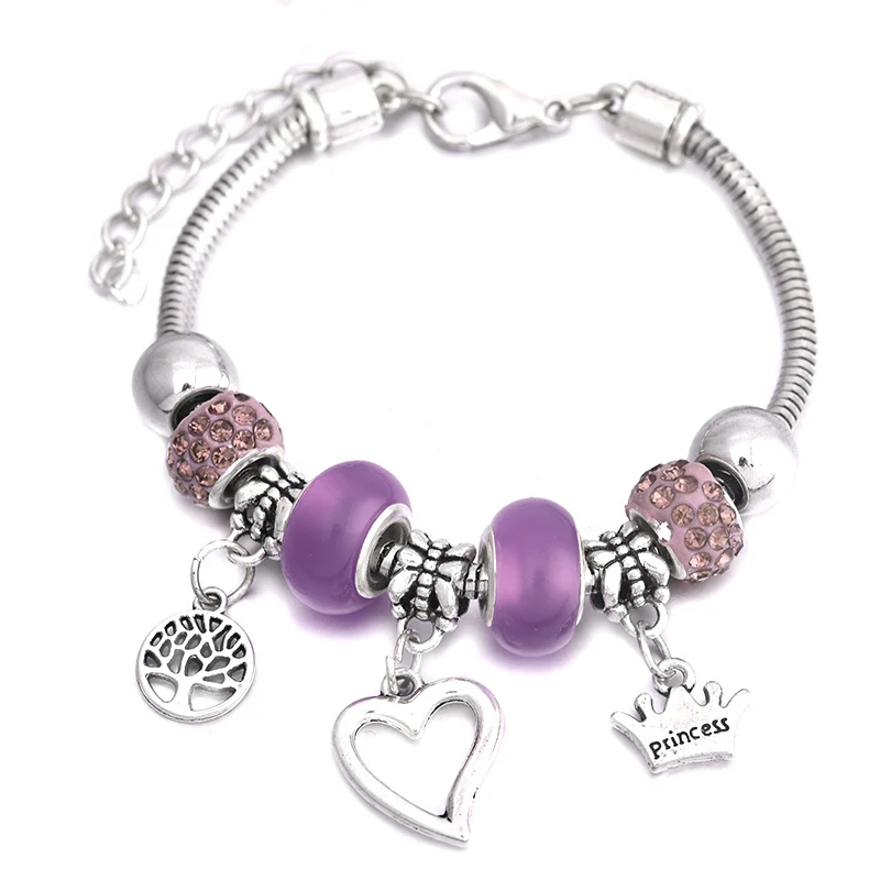 Новинка, очаровательный браслет, 6 цветов, серебряный, с застежкой-лобстером, змеиная цепочка, бисерные браслеты для женщин, летний браслет, любовь, романтический подарок, ювелирное изделие
