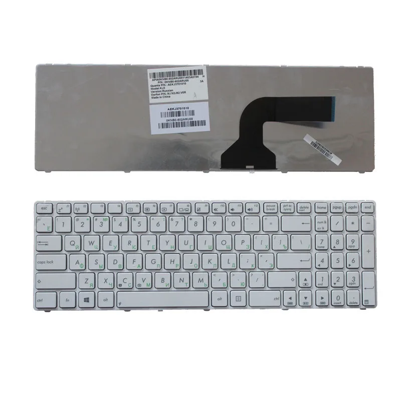Новый для Asus B53 B53E B53F B53J B53S N90 N90S N90SC N90SV A54 A54C A54H A54HR A54HY A54L A54LY белый (на английском