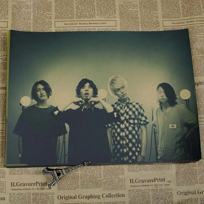 COSY MOMENT ONE OK ROCK Janpanese Rock Band ВИНТАЖНЫЙ ПЛАКАТ Ретро украшение дома кафе настенная декоративная живопись постер QT374 - Цвет: Серебристый