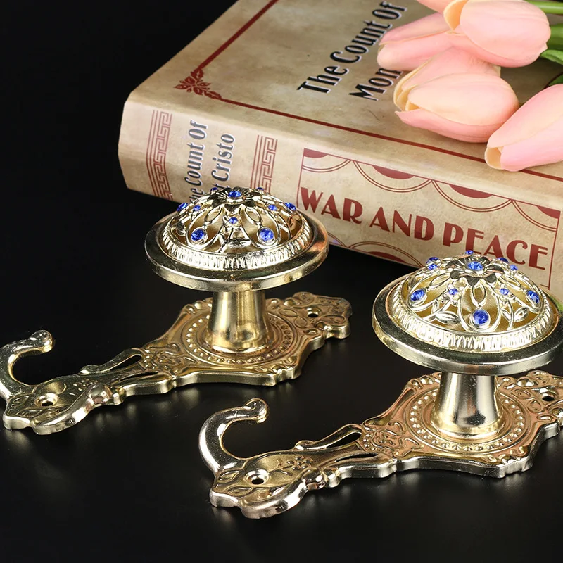 2 шт. настенные крючки для штор с цветочным узором шторы драпировки подхваты