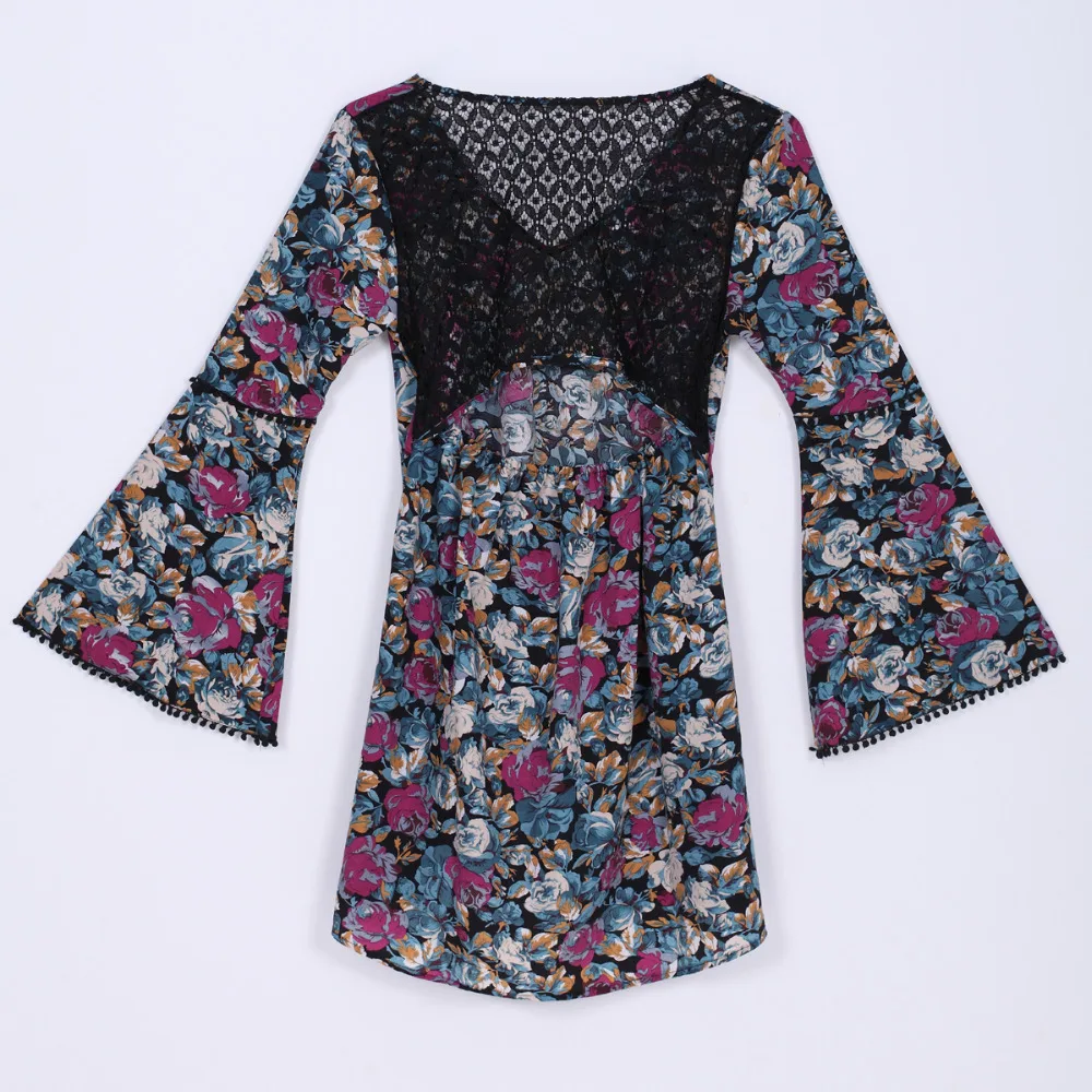 Женское винтажное кружевное платье с цветочным узором и открытой спиной