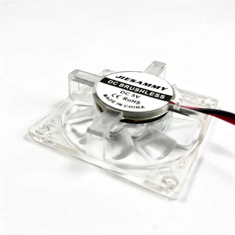 Супер беззвучный 40 мм вентилятора видеокарты 40x40x10 мм 5V 0.1A 4046 об/мин прозрачный Пластик USB компьютера VGA карта с кулером радиатора Вентилятор охлаждения
