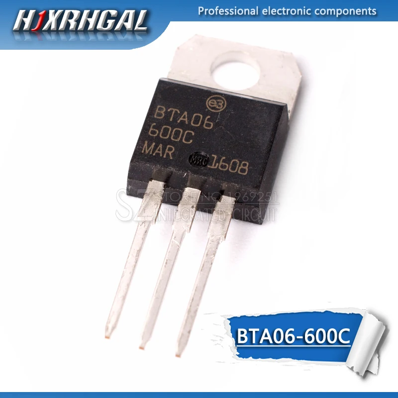 100 шт BTA06 600C К 220 600 TO220 новое и оригинальное IC hjxrhgal|Интегральные схемы| |
