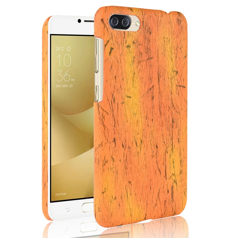 ZC520KL 5.2&quot Luxury Woodern Skin Retro Leather Case For Asus Zenfone 4 MAX Cover Shockproof Hard Phone Cases Fundas Bag |