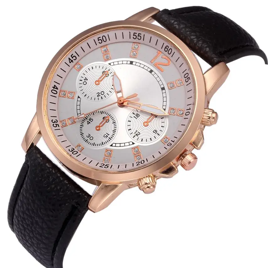 Часы мужские повседневные кожаные спортивные кварцевые|Кварцевые часы| |