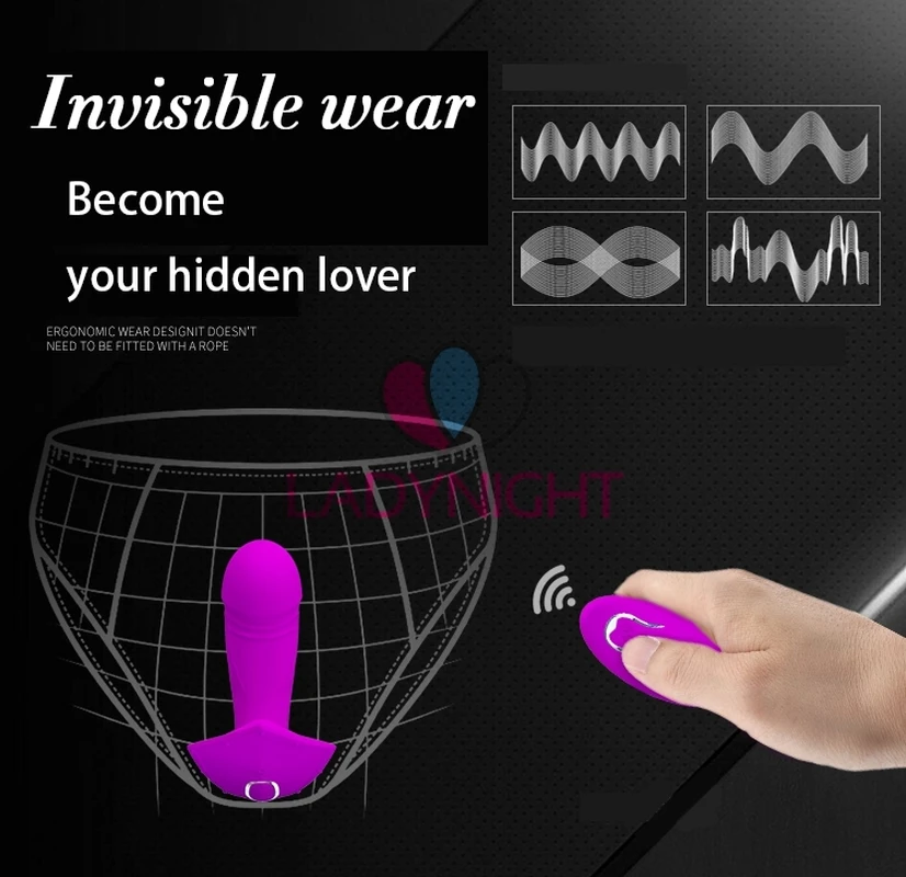 C-String невидимое нижнее белье вибрирующие трусики клитор G-Spot мастурбатор Romote