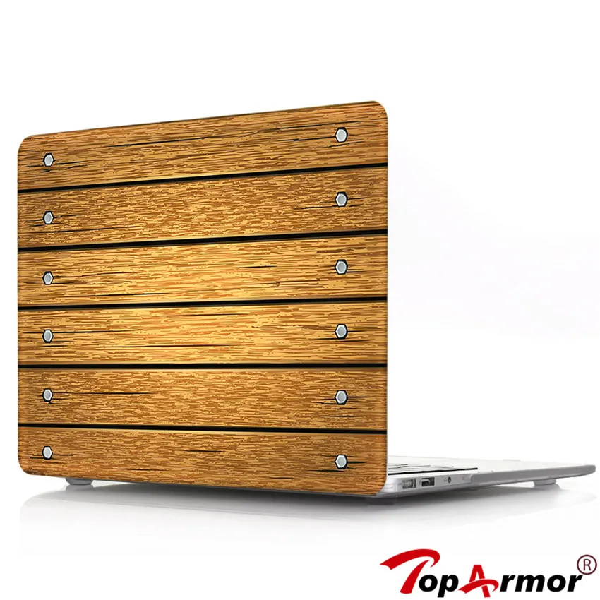 Модные красочные деревянные зерна матовый чехол для Apple MacBook Air Pro Retina 11 12 13 15 сумка