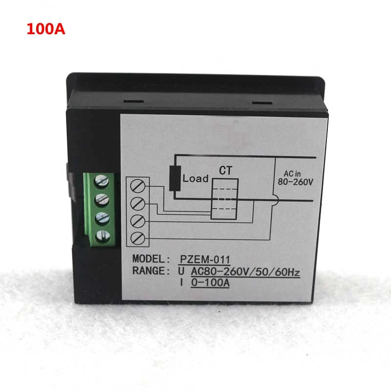AC 80-260V 100A 10A вольтметр-Амперметр AC мощность/счетчик энергии датчик Voltimetro Amperimetro с STN ЖК-подсветкой