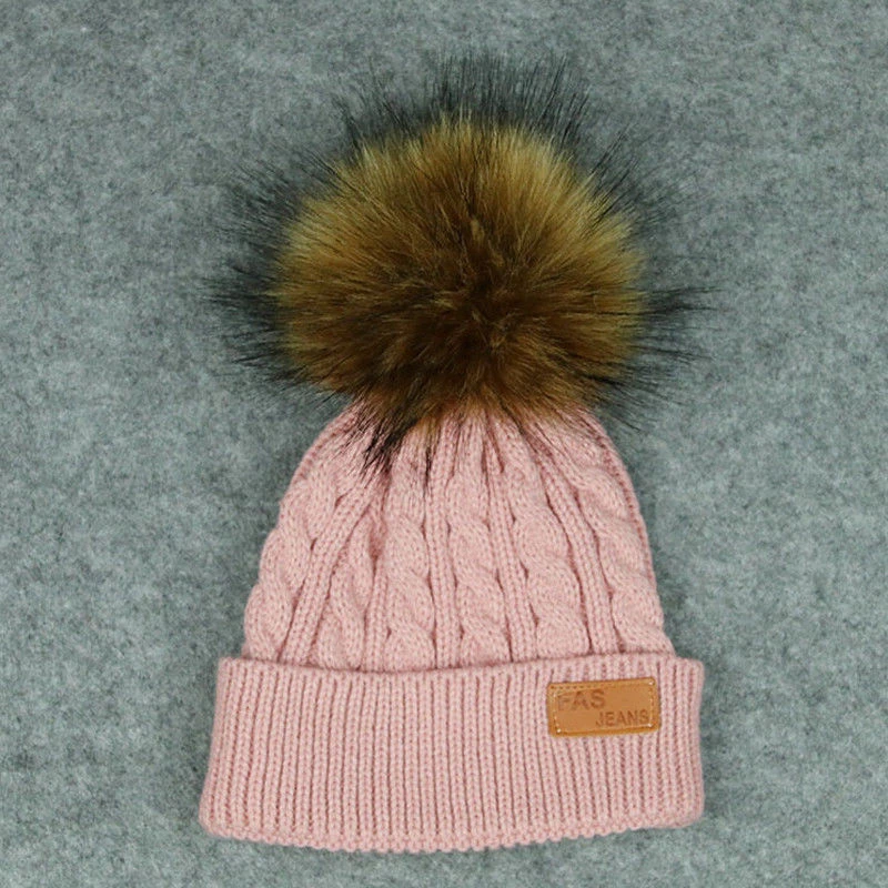 Детские теплые шапки Новинка 2017 года Высококачественная Зимняя шерстяная