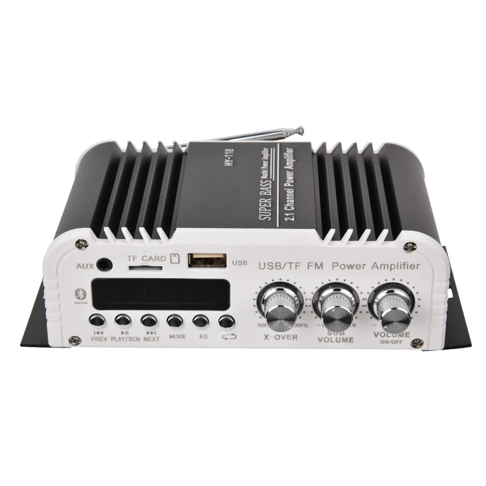 Бренд SOONHUA 2.1CH усилитель Hi-Fi FM радио Super Bass Car Audio усилители SD USB DVD MP3 плеер