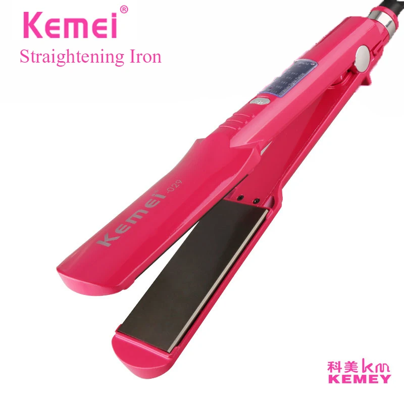 KEMEI lcd профессиональный выпрямитель и прибор для завивки электрическая плойка Паровая плойка выпрямление волос завивка KM-029