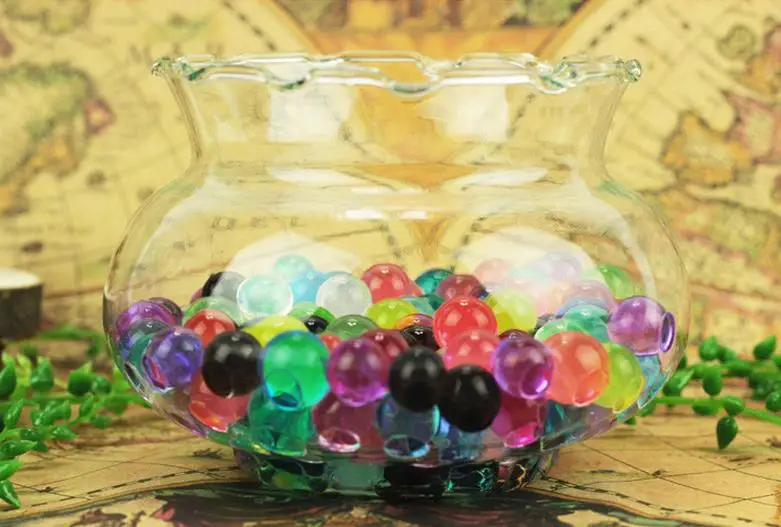 100 шт. жемчужные хрустальные Водяные Шарики для почвы волшебные желейные шарики