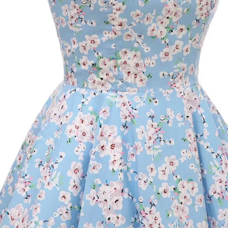 Винтажное Цветочное платье с открытой спиной женское сексуальное романтичное