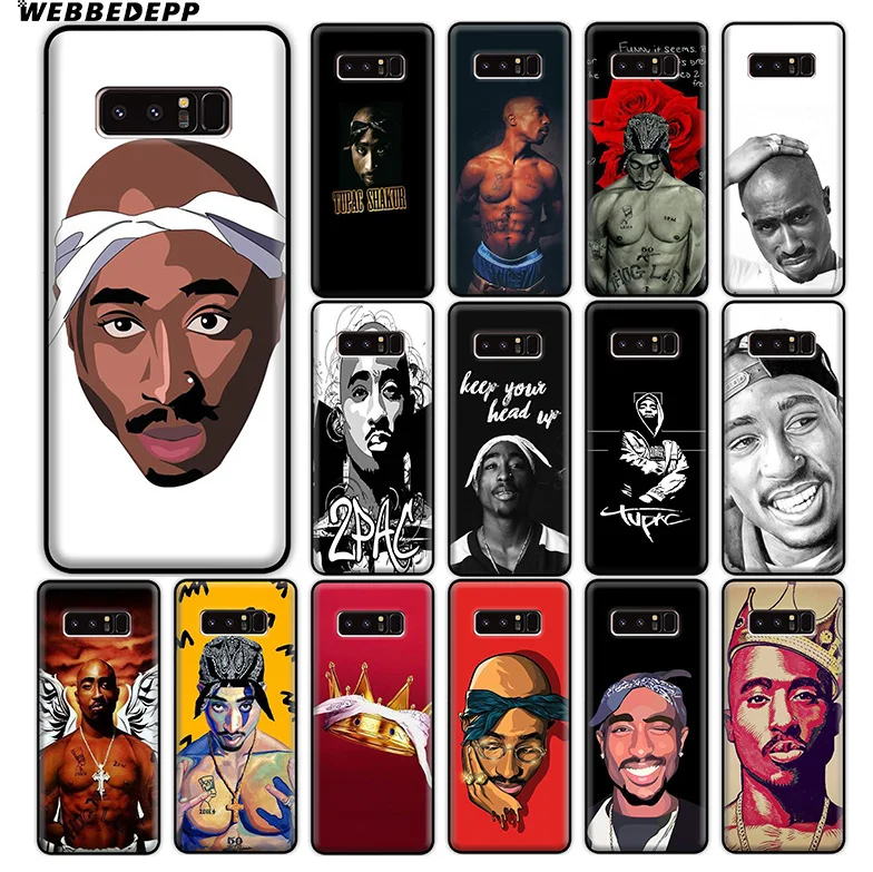 WEBBEDEPP Tupac 2 Pac Рэппер Мягкий силиконовый чехол для Samsung Galaxy A9 A8 A7 A6 Plus 2018 A5 A3 2017 2016 Note 9