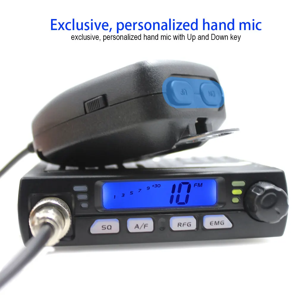 Ultra Mini CB-40M 25.615-30.105MH 8W Citizen band CB Radio Mobile Transceiver Compact AM/FM Car radio same with AC-001 AR-925
