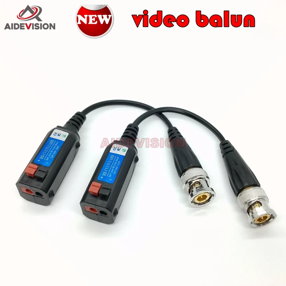 2017 Newest HD CVI/TVI/AHD Passive Transceiver CCTV Video Balun Adapter Transmitter BNC to UTP 720P 1080P | Безопасность и защита