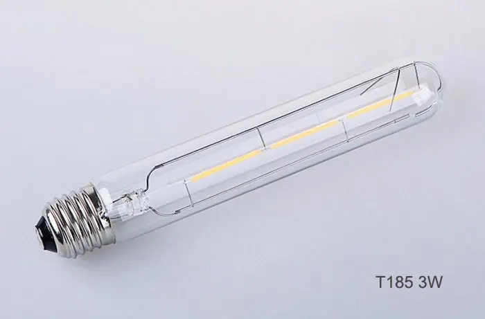 220V 2 W/3W/4 W/6 W светодиодный Лампа накаливания Эдисона c E27 T10 T185 T225 T300 в винтажном стиле, с длинным пробирки Трубчатых ламп светодиодный s лампа накаливания