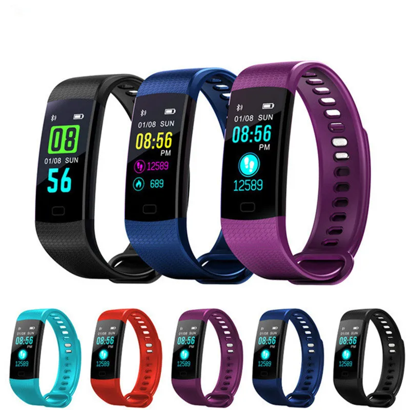 Y5 Smart Сердечного ритма трекер Фитнес Smartband Водонепроницаемый Смарт Браслет Умные