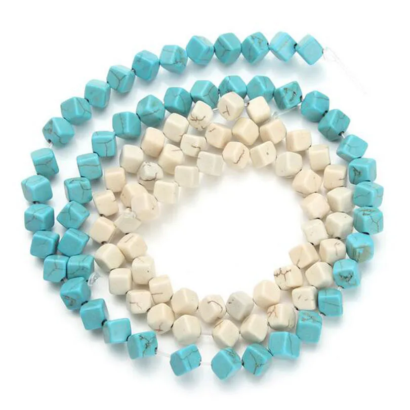 Square Loose Spacer Seed Blue White Turquoises Beads for Jewelry Making Craft Material DIY | Украшения и аксессуары