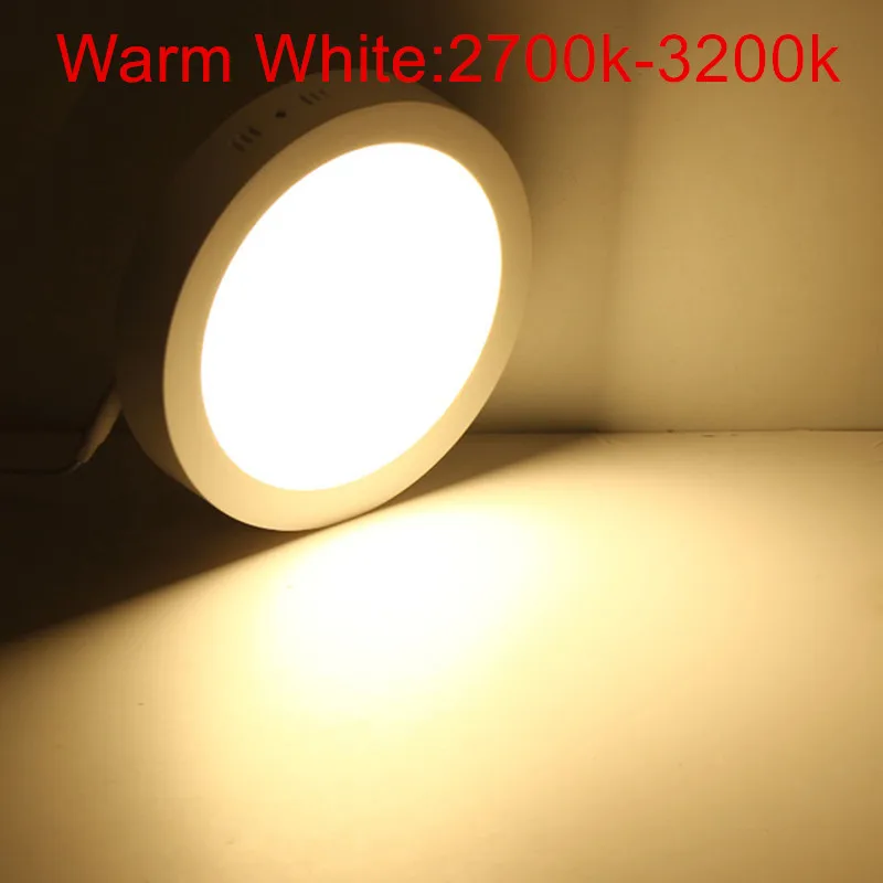 

9W 15W 25W Surface Mounted LED Ceiling Lamp 3000K 4000K 6000K Round/Square LED Panel Downlights for Bathroom Lighting AC85-265V
