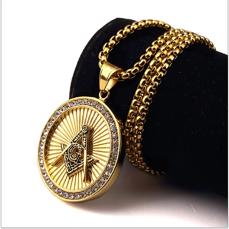 Geometric Circle Masonic Letter G Necklace Gold Pendant. | Украшения и аксессуары