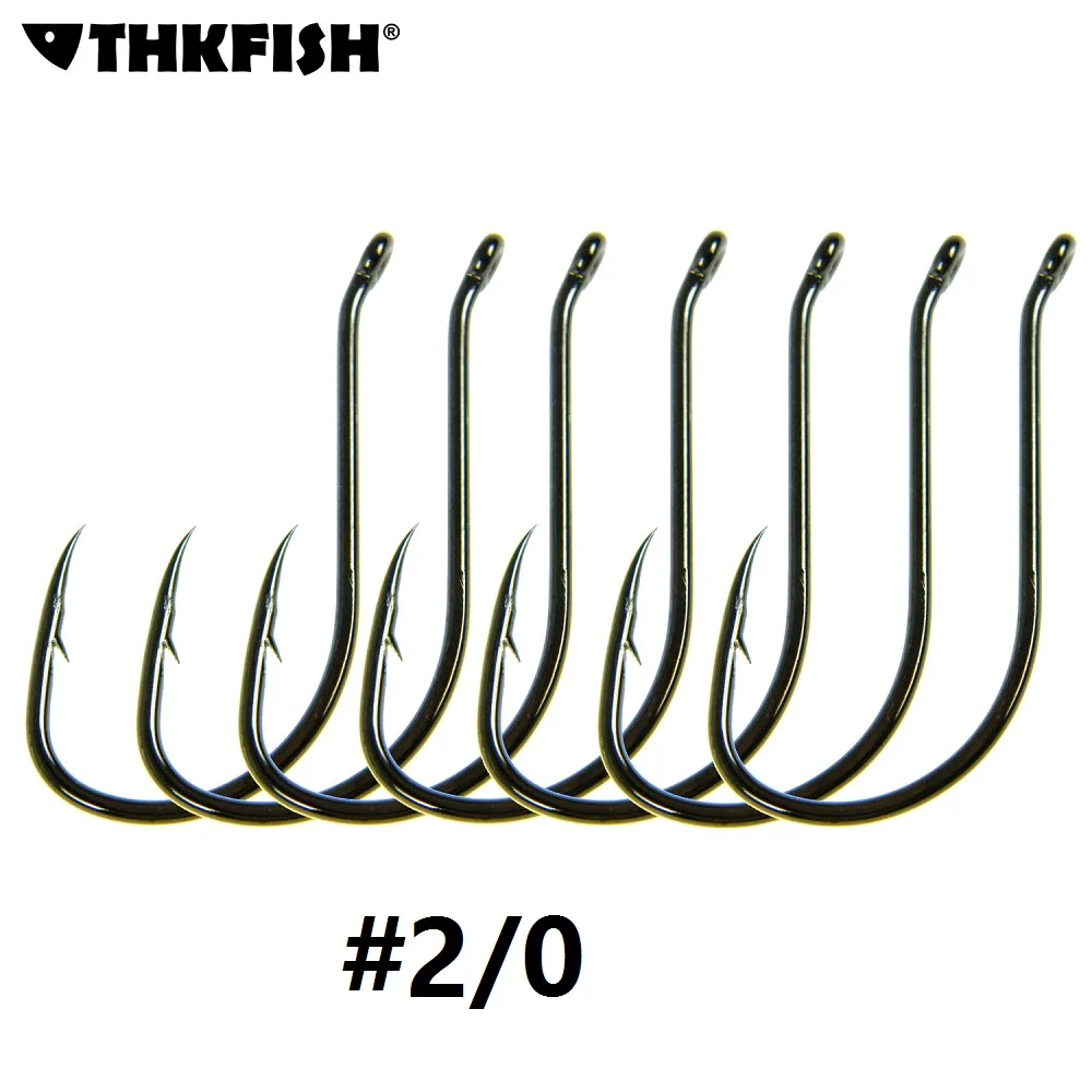 200 шт. #2/0 Осьминог Рыбалка молния Крючки джиг с отверстием Fly снасти коробке Carbon