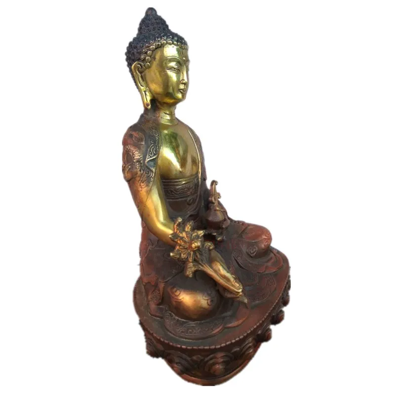 Тибетский латунный буддизм Bodhisattva статуя Будды Шакьямуни статуэтки ремесленный
