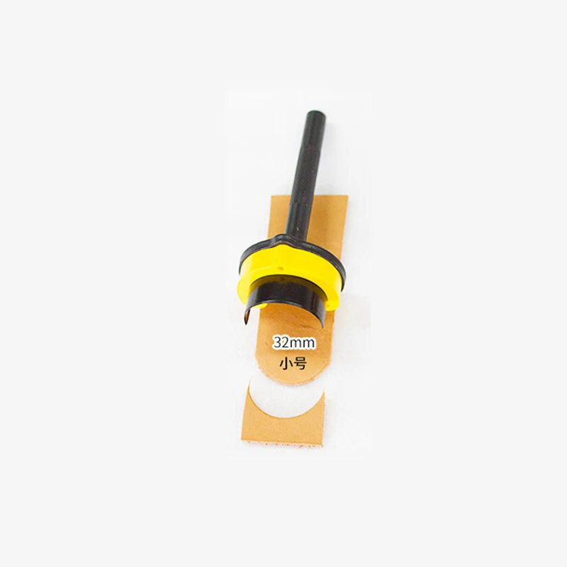 32mm Кожаное ремесло набор полукруглые разноцветные плоские с резак кошелек ремень конечный удар кожа ручной инструменты пробивая ручной инструмент 32/37/42 мм - Цвет: 32mm