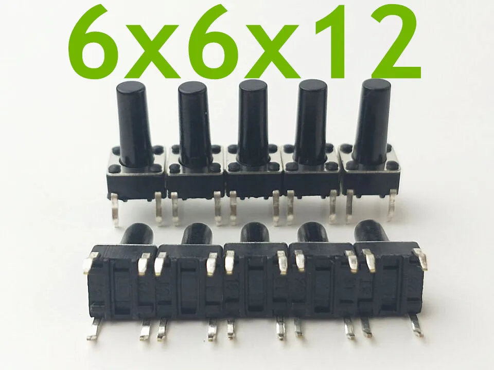 50 шт./лот 6x6x12 мм 4PIN G95 Тактильные Такт кнопочный Микровыключатель прямая Self-переключатель DIP Топ Медь Россия