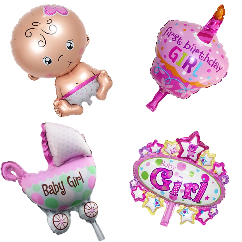 Мальчик девочка ребенок душ мальчик воздушный шар из фольги гигантский крестины
