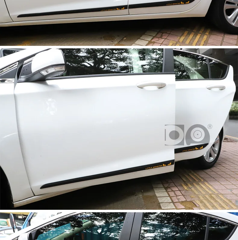 Car door lengthen anti-collision strips car protector styling decoration scratch cover for Renault Megane Koleos Espace Twingo