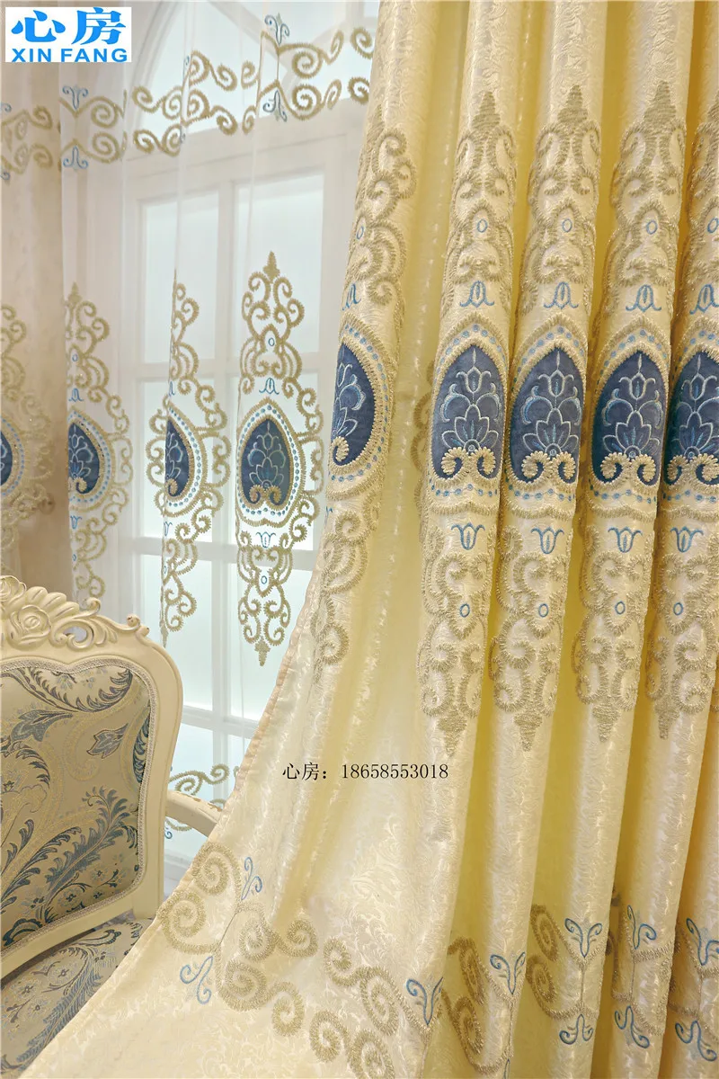 Занавеска для девочки бархатная вышитая занавеска гостиной газовая мальчика
