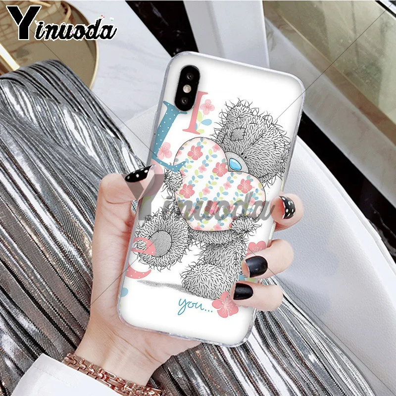 Yinuoda Tatty Teddy Me To You Bear фото на заказ мягкий чехол для телефона iPhone 5 5Sx 6 7 7plus 8 8Plus X XS MAX