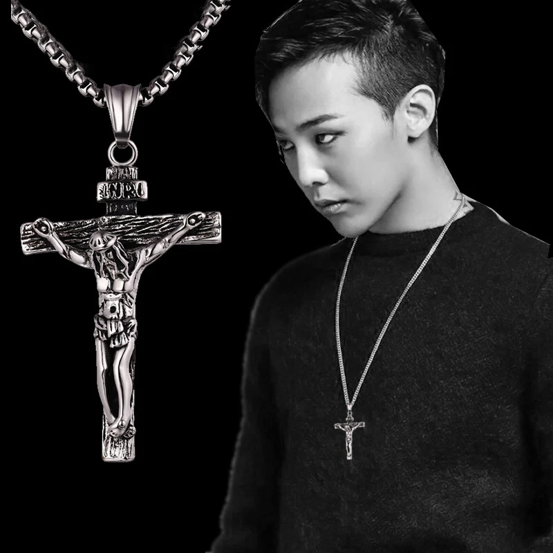 Ожерелье с подвеской из титановой стали для мужчин и женщин религиозное