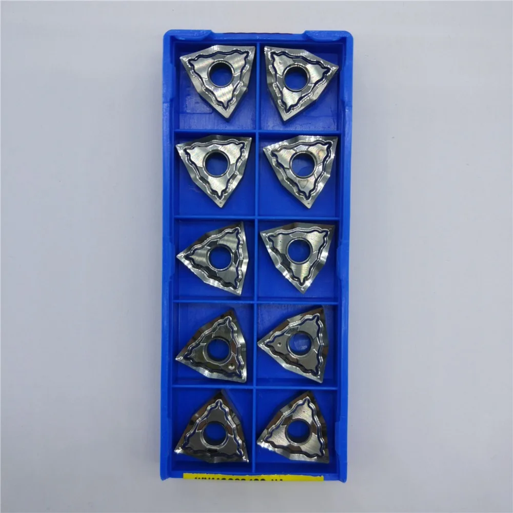 

10pcs / pack WNMG080402-HA H01 WNMG430.5-HA H01 CNC Carbide Turning inserts For High finish aluminum alloy machining