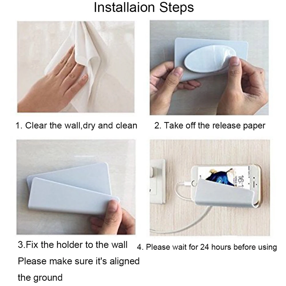 AIFFECT держатель для мобильного телефона настенная Подставка зарядки с 3M клеем iPhone