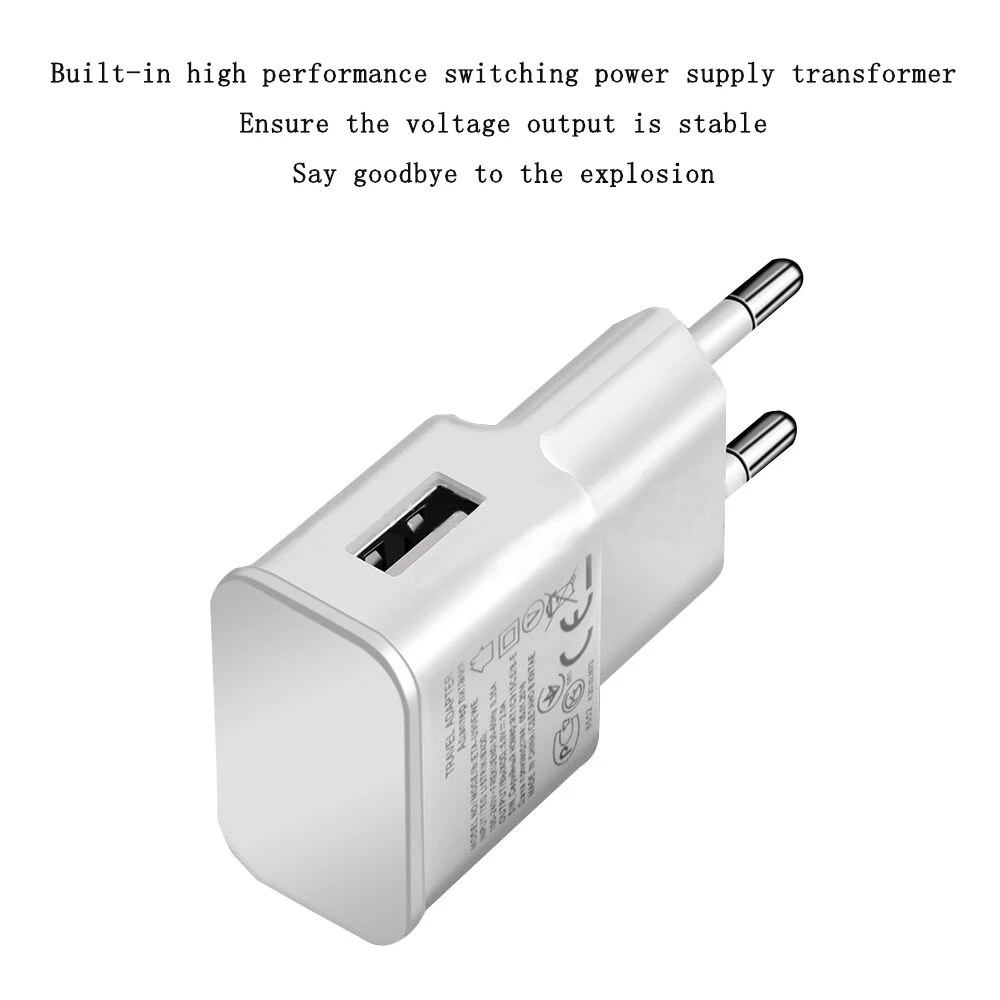 5 в 2 а Быстрая зарядка 0 для мобильных телефонов штепсельная вилка европейского