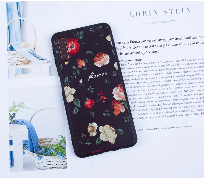 Чехол для samsung Galaxy A7 чехол S7 край S9 плюс A3 A5 A7 J2 Pro J3 J7 J3 J5 J7 Силиконовые чехлы из ТПУ с цветочным узором чехол на заднюю панель